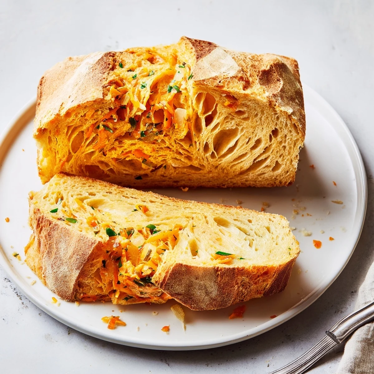 Herzhaft gefüllter Fleischlaib, perfekt für ein gemütliches Abendessen mit Beilagen.